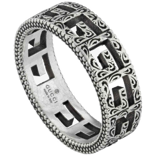 Gucci G-Cube Ring | Sterling Silver | 6mm | Size 13
