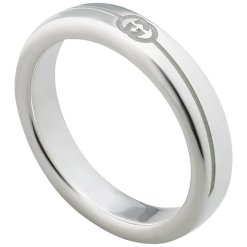 Gucci Tag Ring | Sterling Silver | 4mm | Size 12