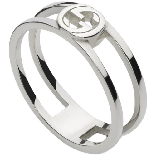 Gucci Interlocking G Ring | Sterling Silver | 6mm | Size 14