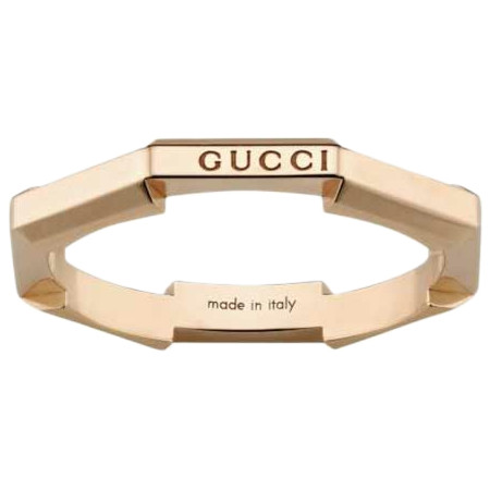 Gucci Link to Love Ring | 18ct Rose Gold | 3mm | Size 10