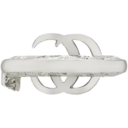 Gucci GG Marmont Key Ring | Sterling Silver | Size 11