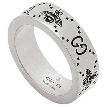 Gucci Bee Signature Ring | Sterling Silver | 6mm 