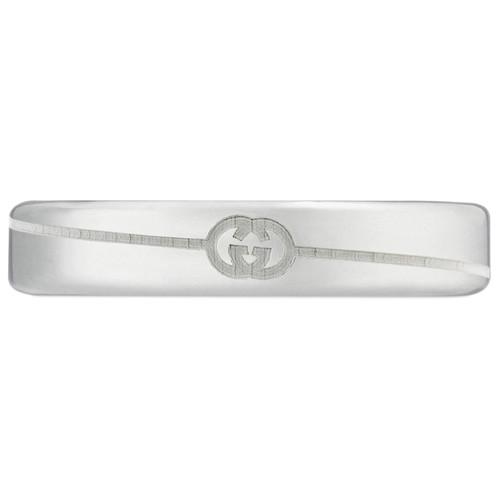 Gucci Tag Ring | Sterling Silver | 4mm | Size 14
