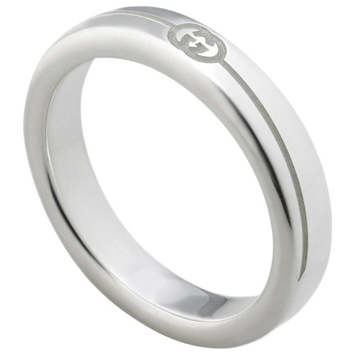Gucci Tag Ring | Sterling Silver | 4mm | Size 14