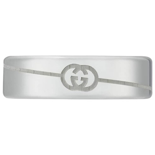 Gucci Tag Ring | Sterling Silver | 6mm | Size 17