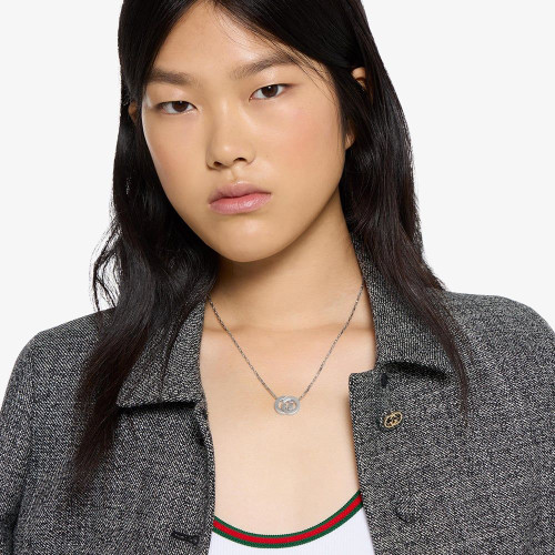 Gucci Interlocking G Necklace | Sterling Silver | 45 cm