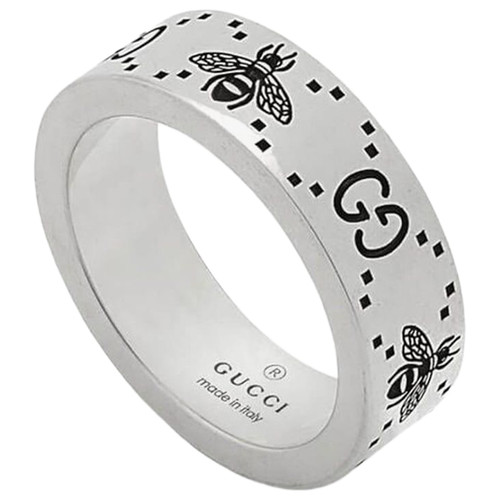 Gucci Bee Signature Ring | Sterling Silver | 6mm | Size 15