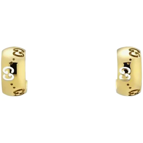 Gucci Icon Hoop Earrings | 18ct Yellow Gold | 6mm