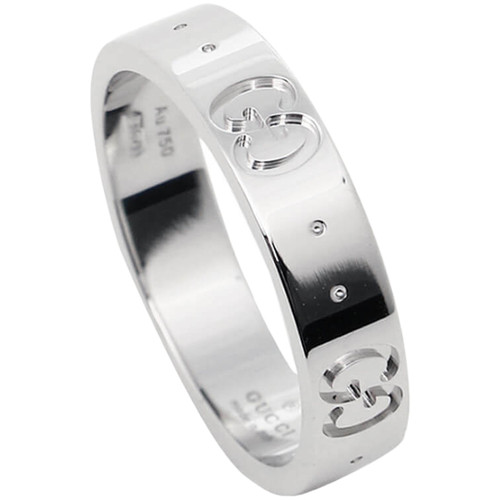Gucci Icon Thin Ring | 18ct White Gold | Size 13
