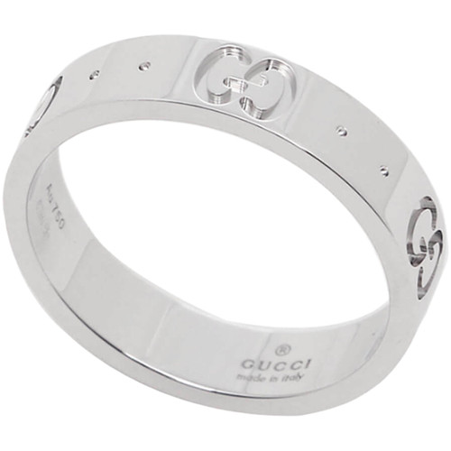 Gucci Icon Thin Ring | 18ct White Gold | Size 13