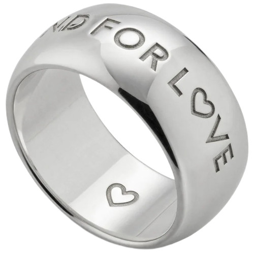 Gucci Blind for Love Band Ring | Sterling Silver | 9mm | Size 16