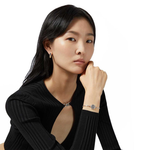 Gucci Trademark Hexagonal Slim Bracelet | Sterling Silver | 19 cm