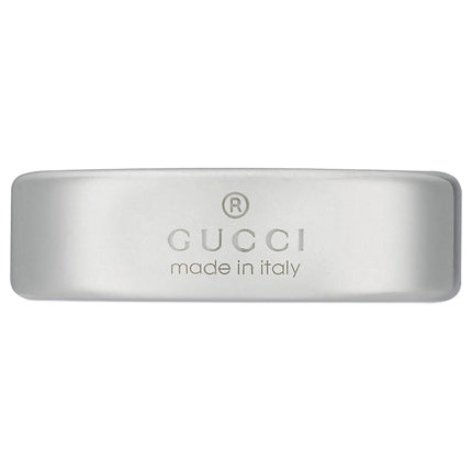 Gucci Tag Ring | Sterling Silver | 6mm | Size 13