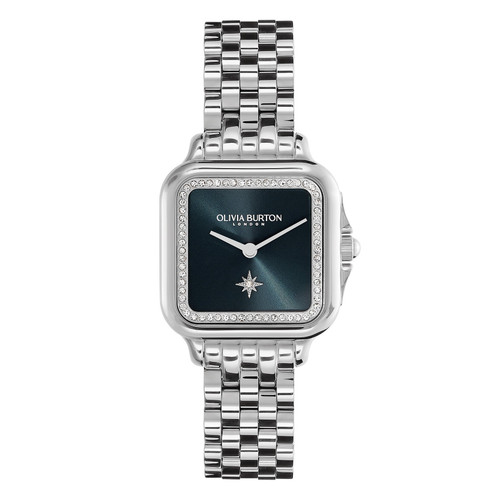 Olivia Burton Classic Grosvenor Watch | 28mm | Quartz | Blue