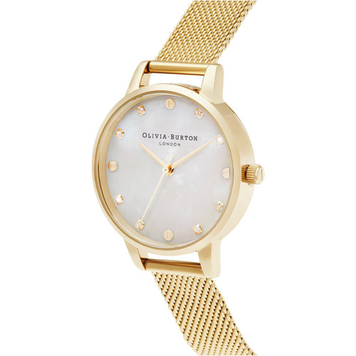 Olivia Burton Classic Ladies Watch | 30mm | Quartz | Mother-of-Pearl | Yellow Gold