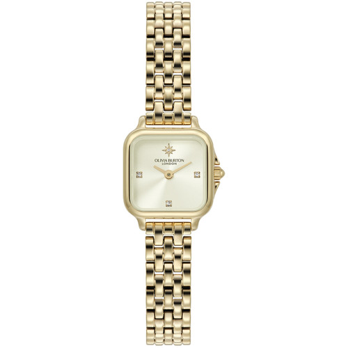 Olivia Burton Classic Mini Grosvenor Watch | 20mm | Quartz | Ivory | Gold