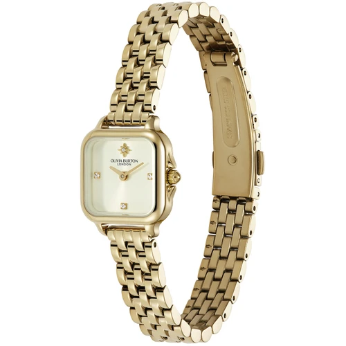 Olivia Burton Classic Mini Grosvenor Watch | 20mm | Quartz | Ivory | Gold