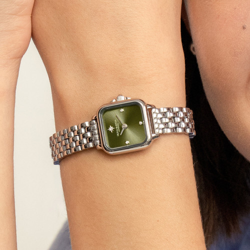 Olivia Burton Classic Mini Grosvenor Watch | 20mm | Quartz | Sage Green