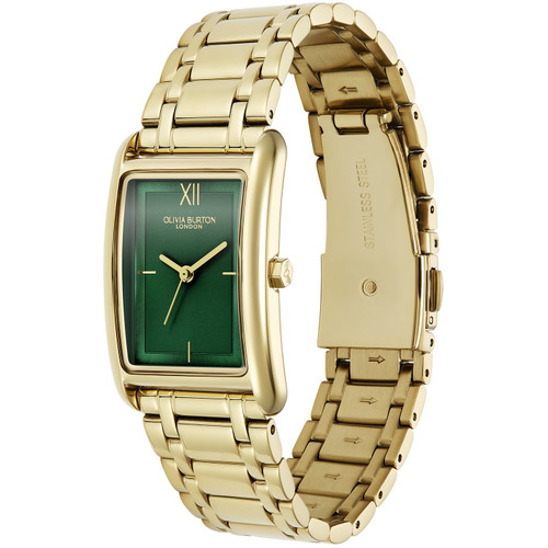 Olivia Burton Classic Grove Watch | 23mm | Quartz | Forest Green | Gold