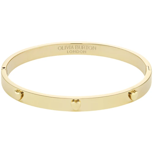Olivia Burton Classic Mini Heart Bangle | Gold Plated