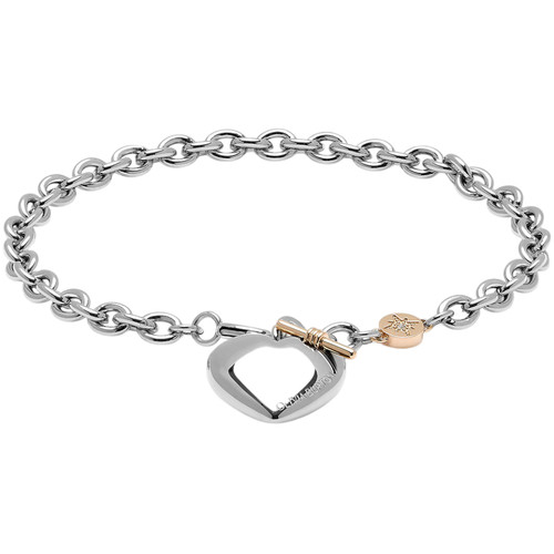 Olivia Burton Classic Knot Heart Silver Bracelet | Stainless-steel