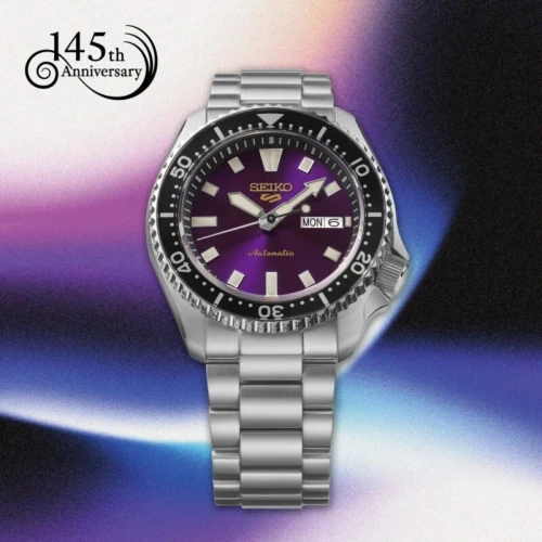 Seiko Seiko 5 Sports SKX Watch | 42.5mm | Automatic | 145th Anniversary | Limited Edition | Edo Purple