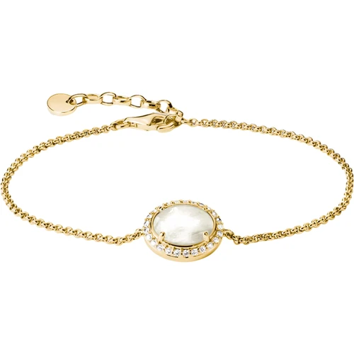 Thomas Sabo Bracelet Mother-of-Pearl | 18k Gold Plated | A2234-M01-14-L19V
