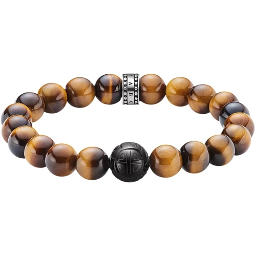 Thomas Sabo Brown Bracelet | Sterling Silver | 17.5 cm | A1408-806-2-L17,5