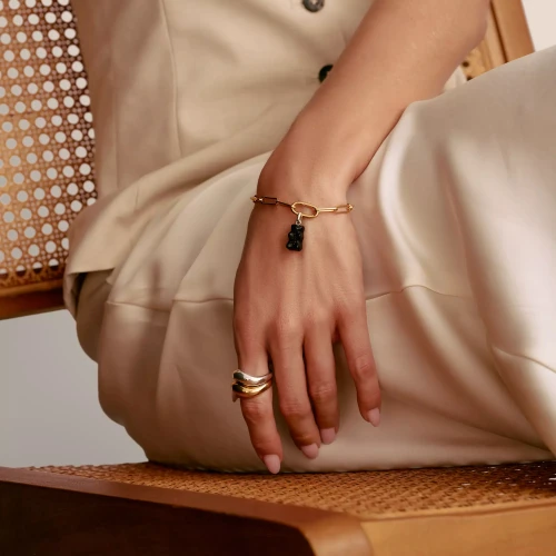 Thomas Sabo Charm Bracelet | 18k Gold-plated | Sterling Silver | C1205-413-39-L19