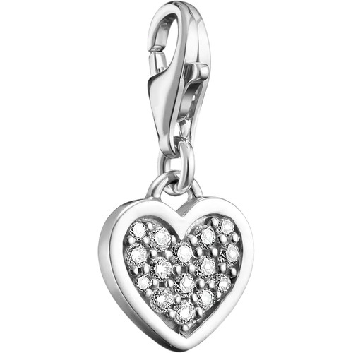 Thomas Sabo Charm Glitter Heart | Sterling Silver | 0967-051-14