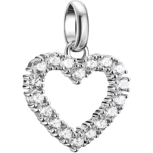Thomas Sabo Charm | Heart Pendant | White Stones | Sterling Silver | CC1237-051-14