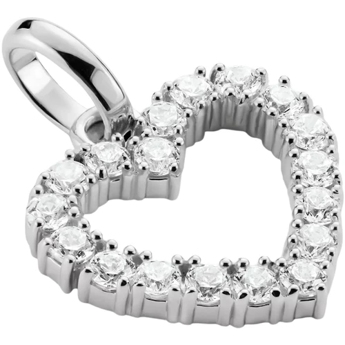 Thomas Sabo Charm | Heart Pendant | White Stones | Sterling Silver | CC1237-051-14