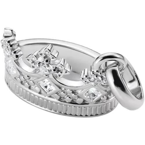 Thomas Sabo Charm | Crown Pendant with Stones | Sterling Silver | CC1247-051-14