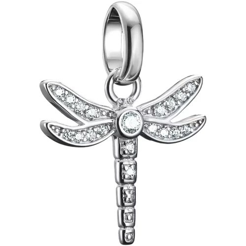 Thomas Sabo Charm | Dragonfly Pendant with Stones | Sterling Silver | CC1285-051-14