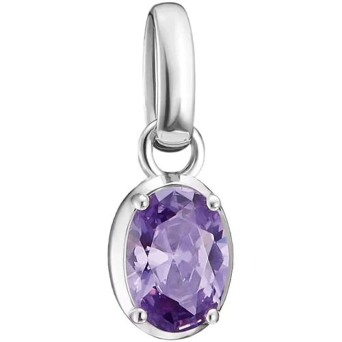 Thomas Sabo Charm | Birthstone February Pendant | Sterling Silver | CC1330-051-13