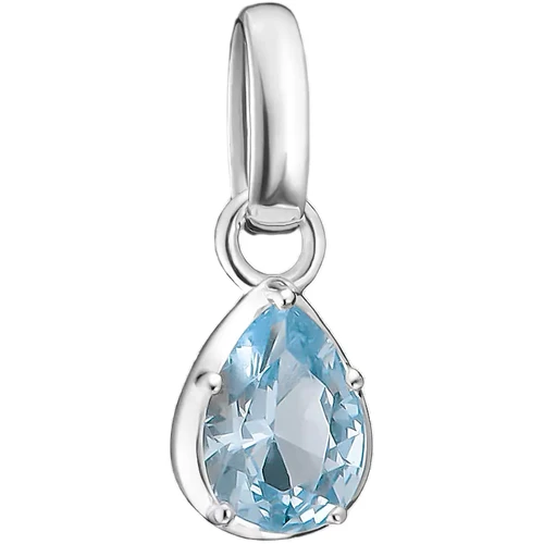 Thomas Sabo Charm | Birthstone March Pendant | Sterling Silver | CC1331-699-1