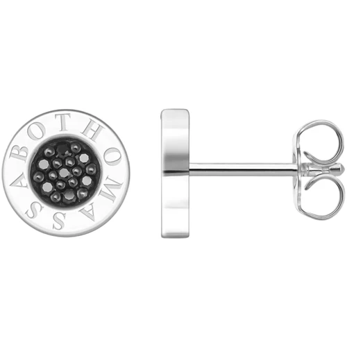 Thomas Sabo Classic Pave Ear Studs Earrings | Black | Sterling Silver | H1547-051-11