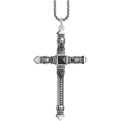 Thomas Sabo Cross Blackened Necklace | Sterling Silver