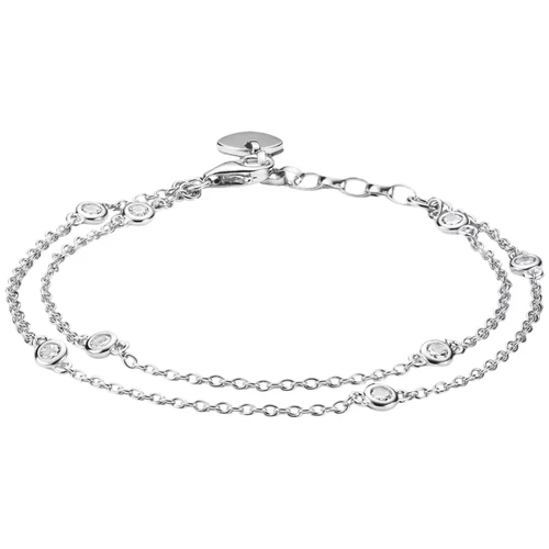 Thomas Sabo Double-Row Bracelet | Zirconia | Sterling Silver | 19 cm | A2216-051-14-L19V
