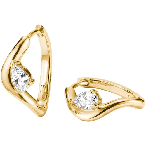Thomas Sabo Hoop Earrings | Teardrop Shape | 18k Gold Plated | CR763-M01-14