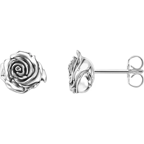 Thomas Sabo Midnight Rose Studs Earrings | Sterling Silver | H2323-637-21