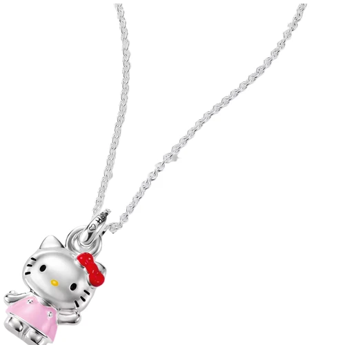 Thomas Sabo Necklace Hello Kitty Pink | Silver Plated | KE2388-M06-7-L45V