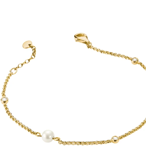 Thomas Sabo Pearls and White Zirconia Bracelet | 18k Gold Plated