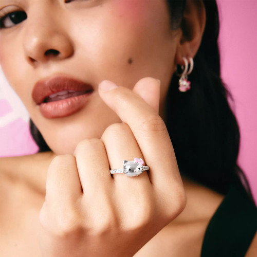 Thomas Sabo | Hello Kitty Ring | Pink Bow | TR2549-M06-14-54