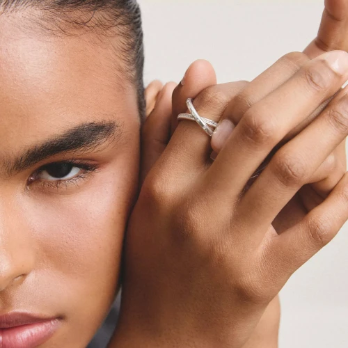 Thomas Sabo Double Ring Together Forever | White Zirconia | TR2548-051-14-54