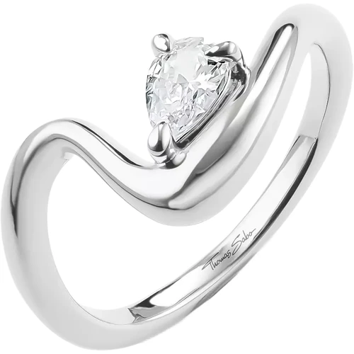 Thomas Sabo Ring | Wave Zirconia | Teardrop Shape | TR2543-051-14-54