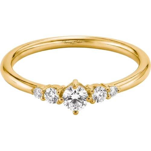 Thomas Sabo Ring | Yellow Gold | White Zirconia | TR2324-M01-14-52
