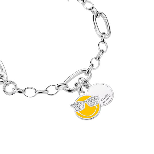 Thomas Sabo Smiley Dollars Charm Pendant | Smileworld | Sterling Silver | Green