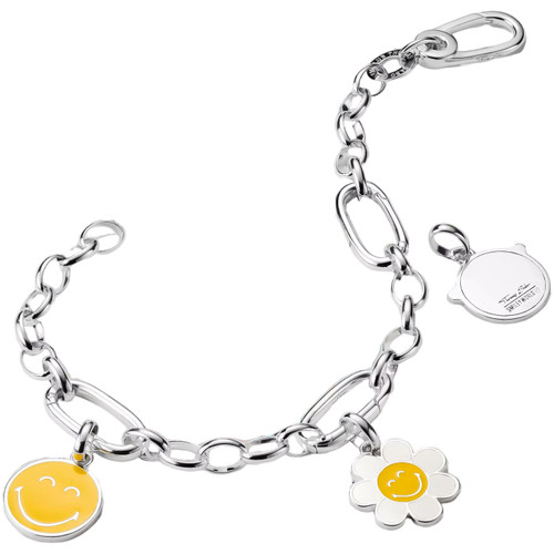 Thomas Sabo Smiley Sunglasses Charm Pendant | Sterling Silver | Yellow