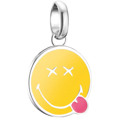 Thomas Sabo Smileycheeky Connect Charm Pendant | Sterling Silver | Yellow